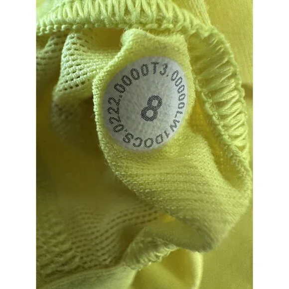 Lululemon Court Crush Dress Electric Lemon Yellow Tennis Pickleball Size 8 - Picture 11 of 16